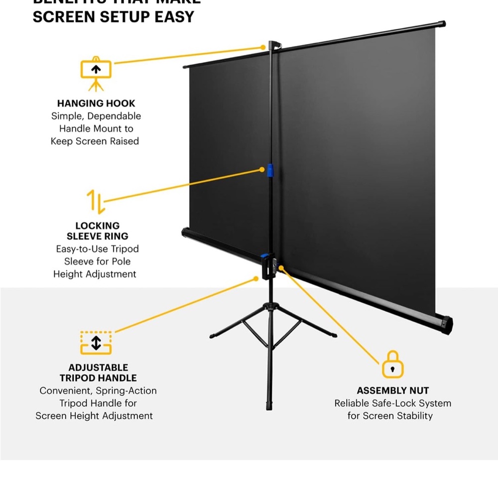 Kodak White Matte Projector Screen - Picture 3 of 3